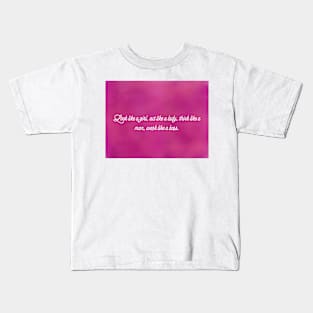 Look like a girl Kids T-Shirt